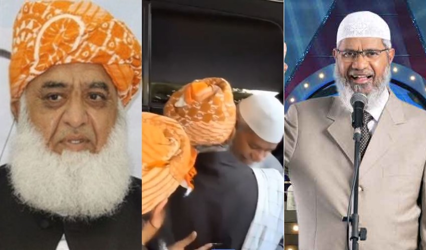 Dr. Zakir Naik Meets Maulana Fazlur Rehman to Discuss Islamic World Challenges