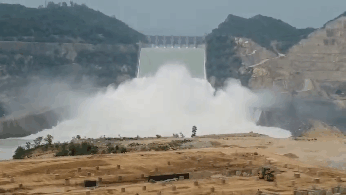 Tarbela Dam Spillways Opened Amid Rising Water Lev