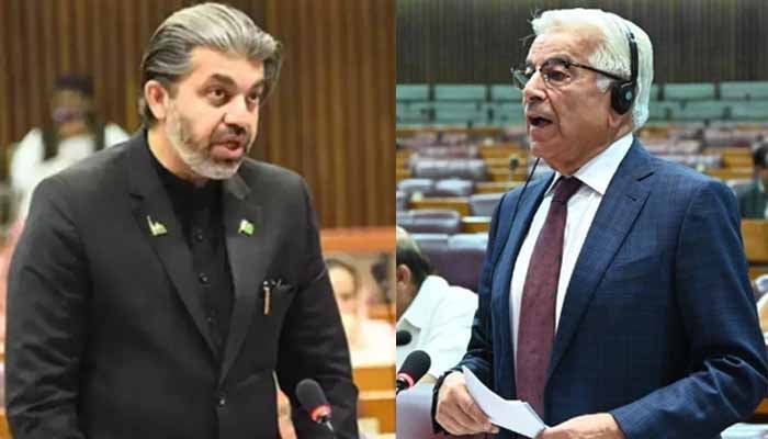 Khawaja Asif and PTI's Ali Mohammad Khan Clash in Heated National Assembly Debate