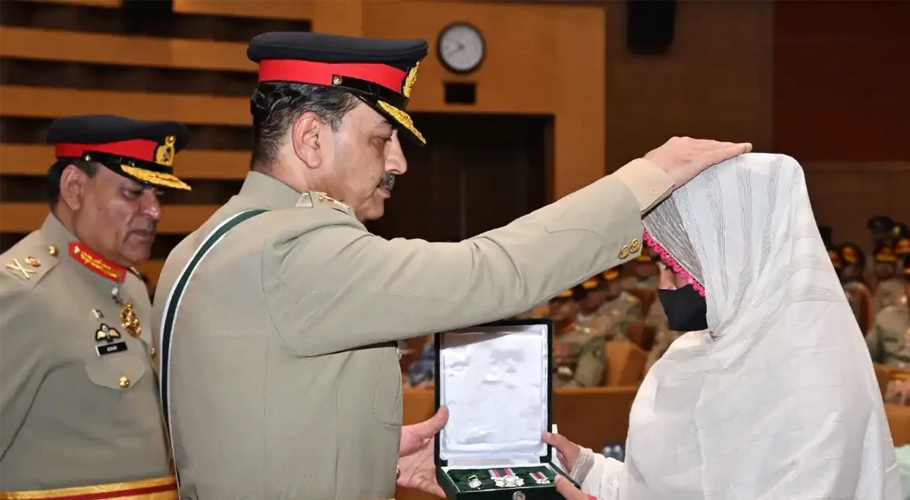 Army Chief Asim Munir Honors Martyrs at GHQ Awards Ceremony
