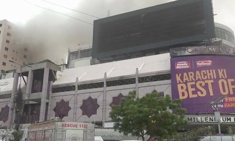 Massive Fire Destroys 500+ Shops at Karachi’s Millennium Mall