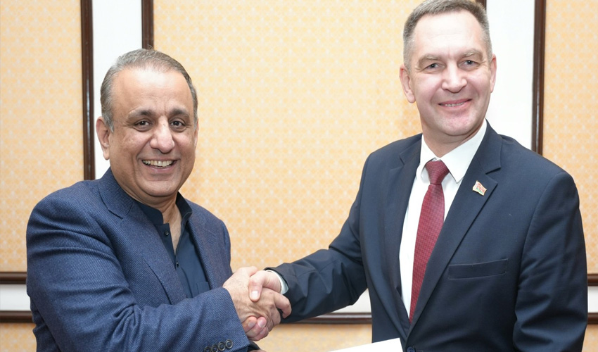 Federal Minister Abdul Aleem Khan Meets Belarusian Transport Minister to Strengthen Bilateral Ties